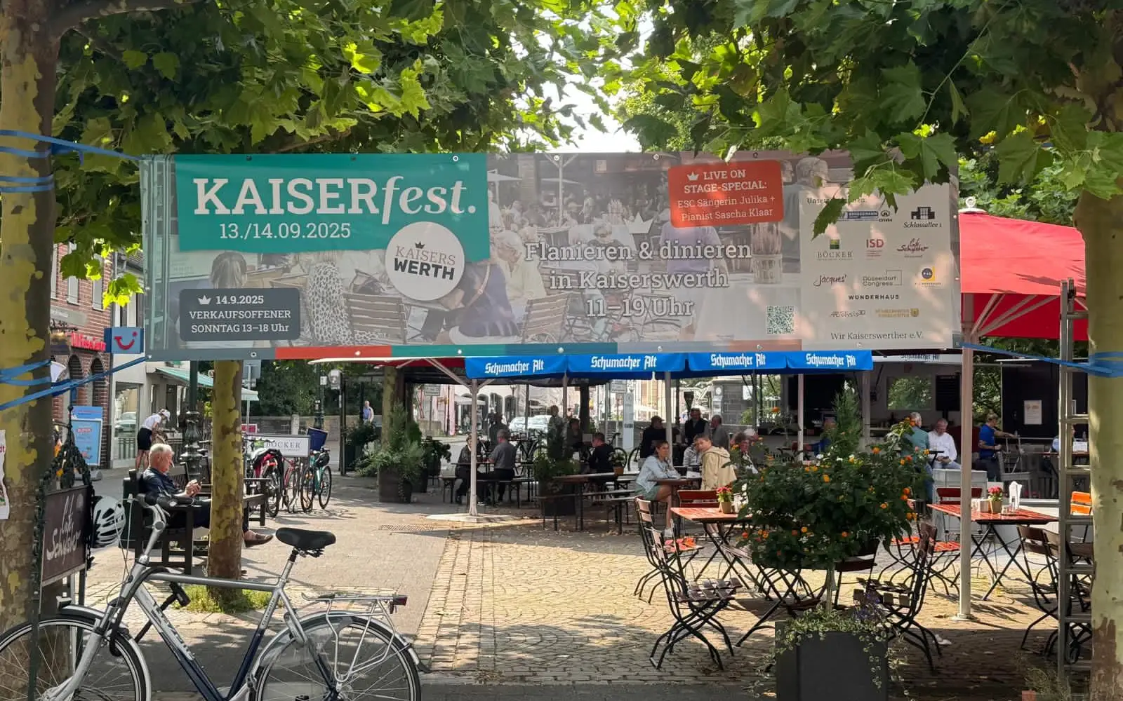 Das Kaiserfest in Kaiserswerth lädt am 13. und 14. September zum Genießen und Verweilen ein. Auf dem Kaiserswerther Markt und dem Klemensplatz erwartet die Besucher ein vielfältiges Programm. Foto: ah