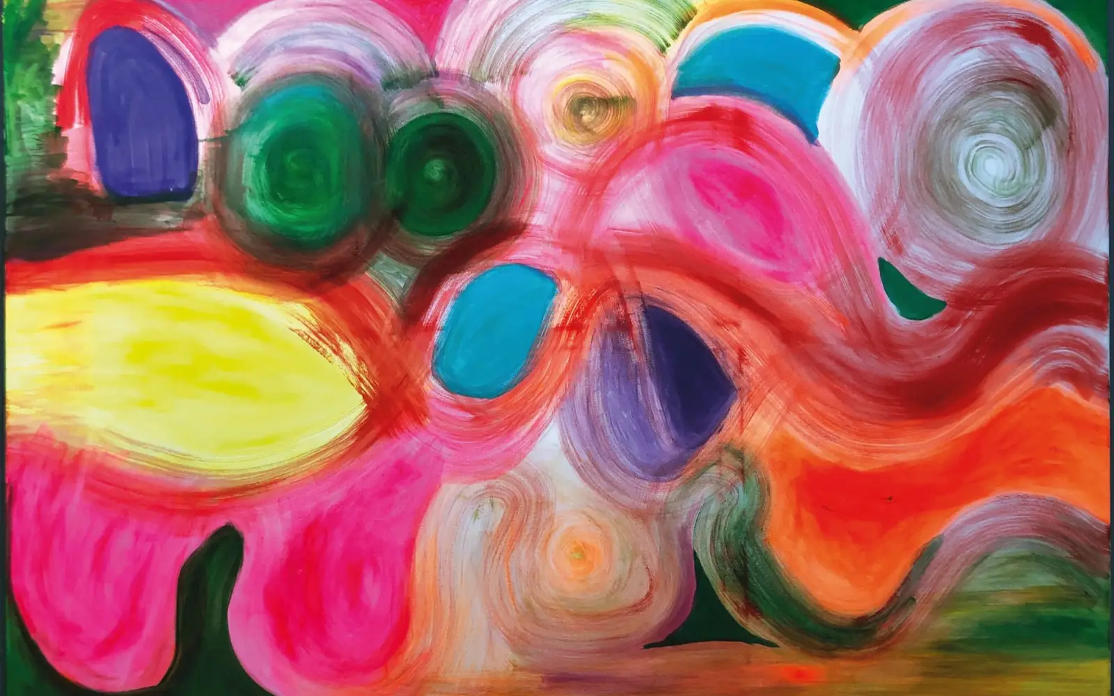 Die Lichtung, Acryl auf Leinwand, Anke Lohrer, 2023