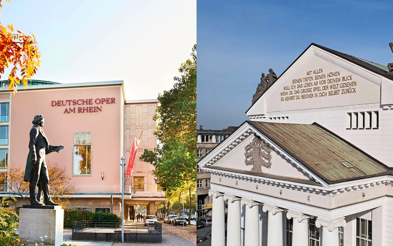 Die Theatergemeinschaft von Düsseldorf und Duisburg bespielt sowohl das Opernhaus in Düsseldorf als auch das Theater in Duisburg. Fotos: Jens Wegener