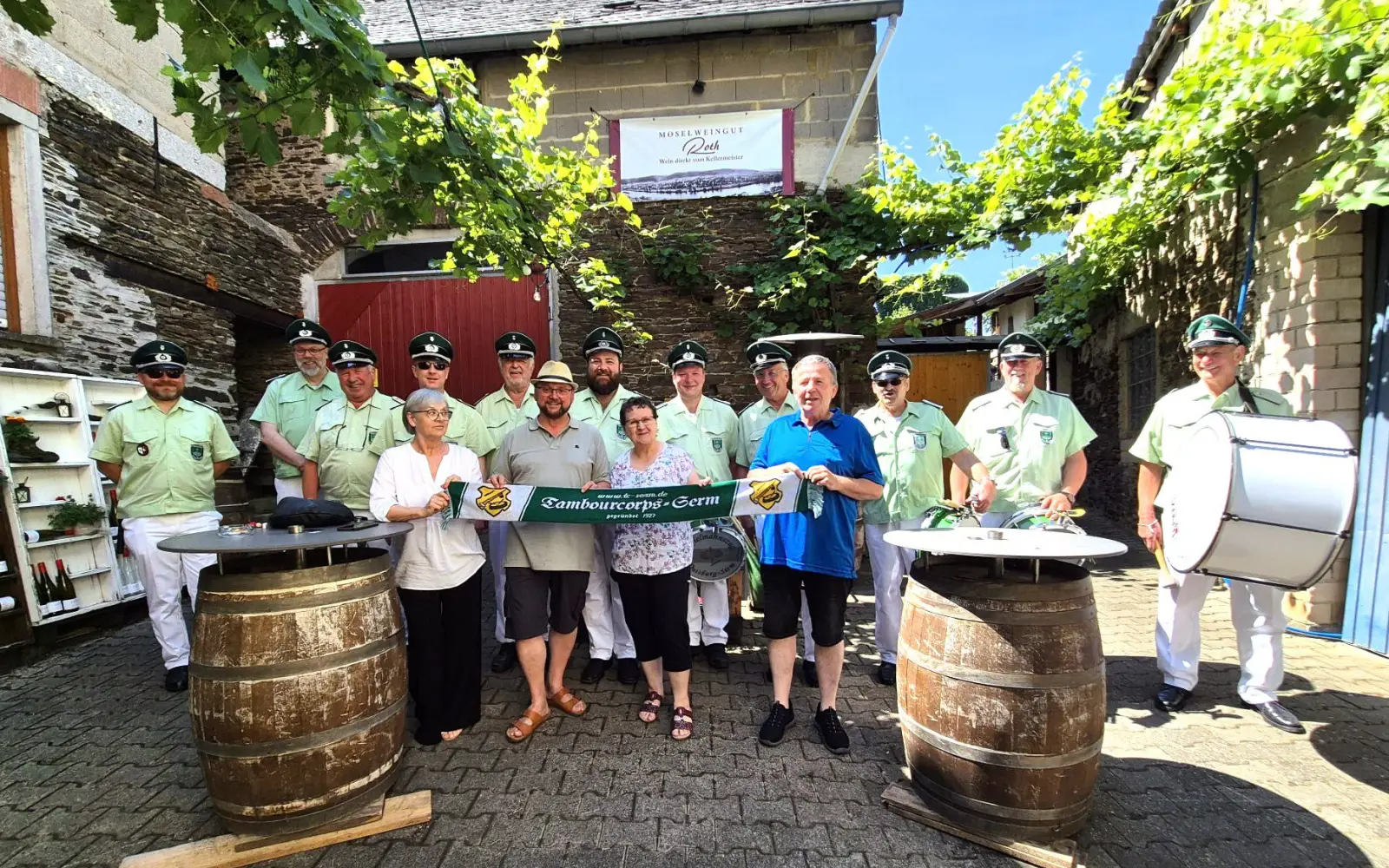 Tambourcorps Serm spielte bei den „Lösnicher Musiktagen“