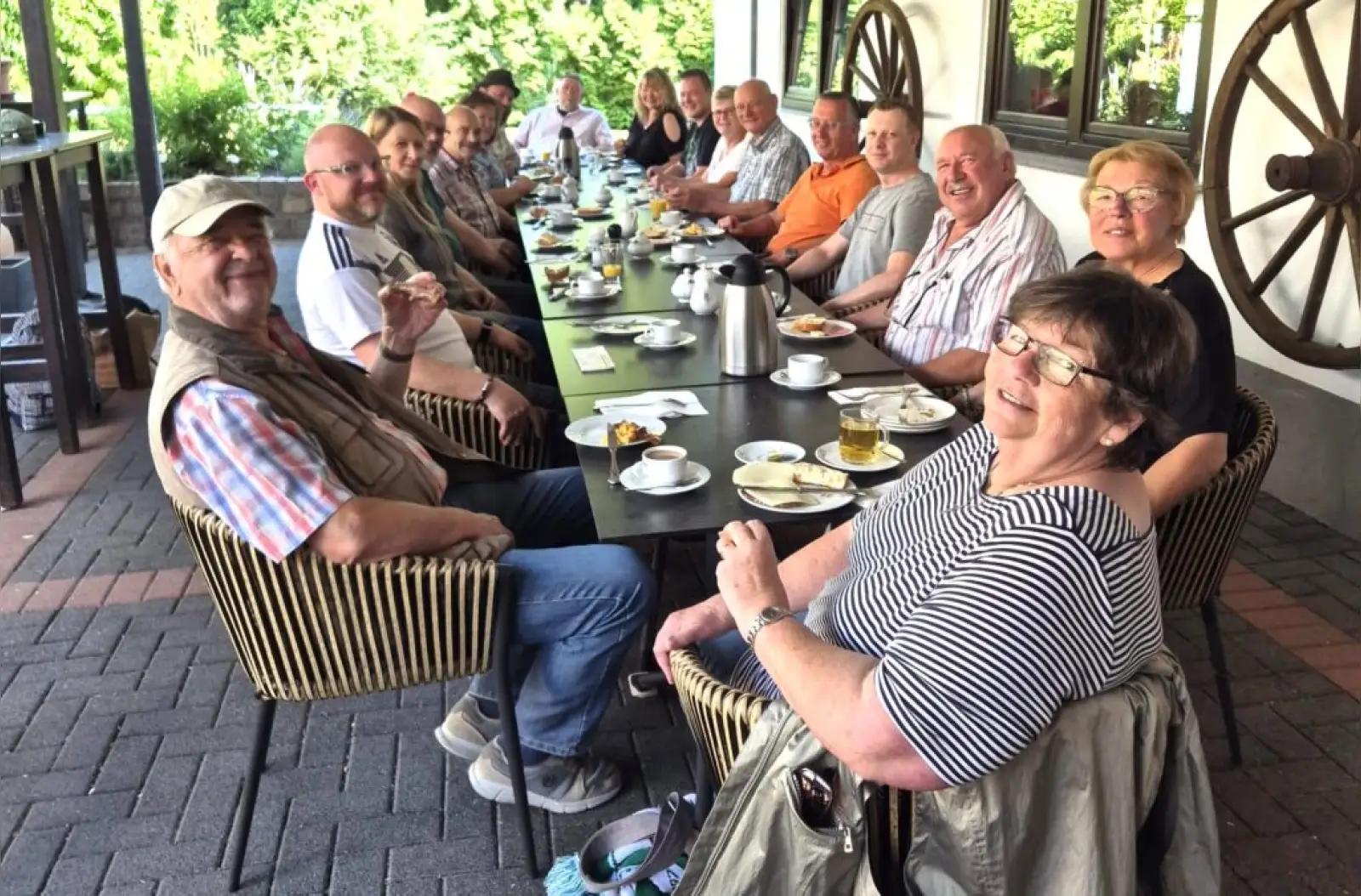 Die Fahrt war eine „runde Sache“: Sie begann und endete im „Landgasthof Schenke“ im Duisburger Süden. Foto: privat