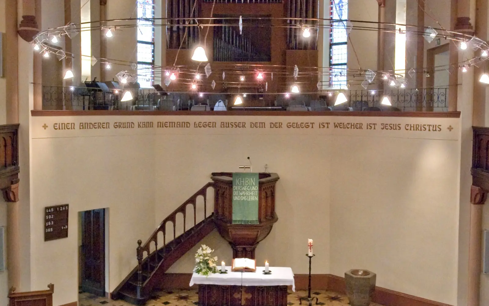 In der evangelischen Kirche in Wanheim ist am 29. Juni das Ratinger Akkordeonorchester zu hören. Foto: Tanja Pickartz
