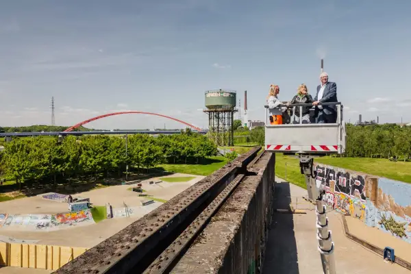 Baustart für neuen Skywalk im RheinPark Hochfeld