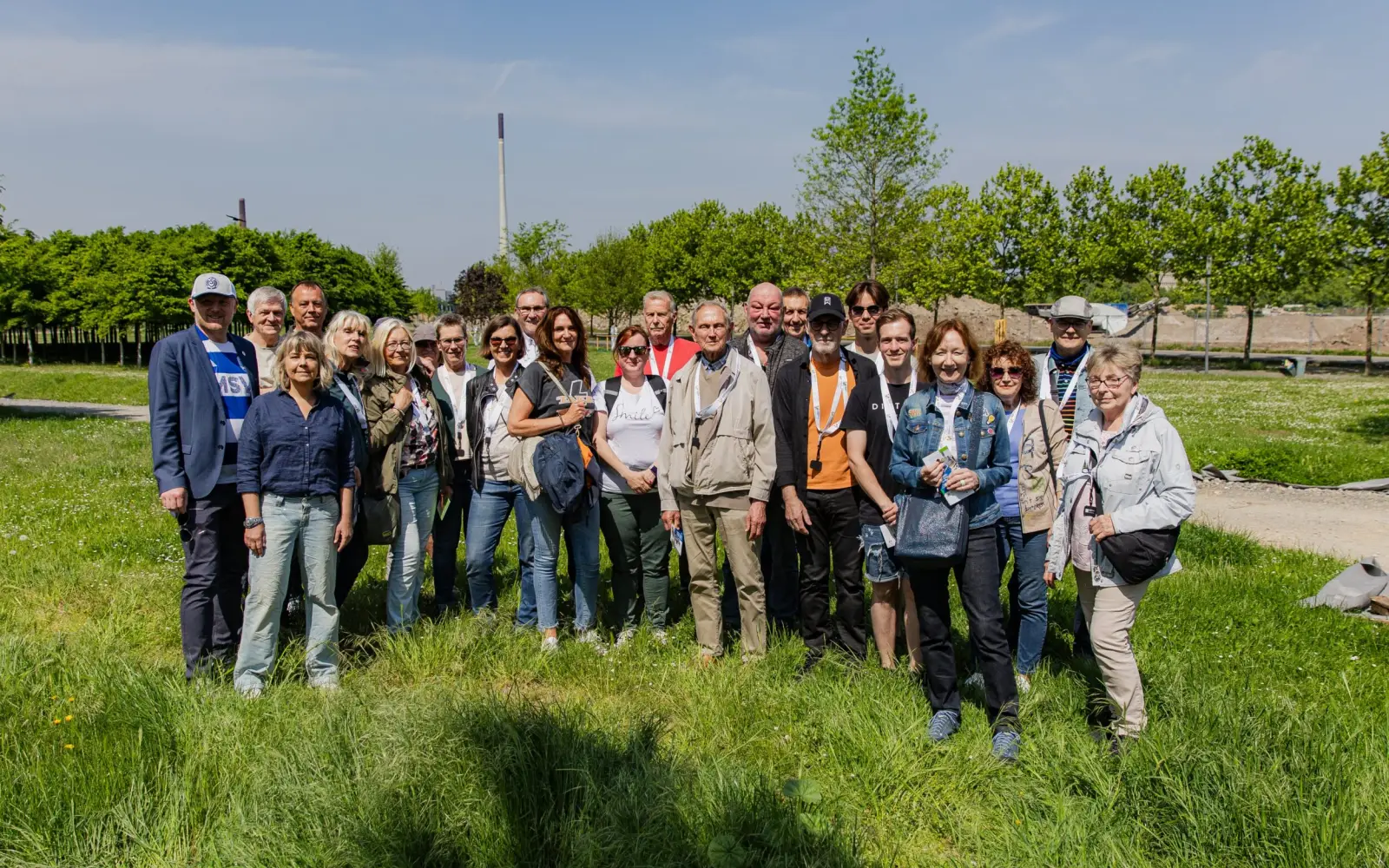 Bei bestem Wetter begrüßten Oberbürgermeister Sören Link und IGA-Projektleiterin der WBD, Claudia Schoch, die interessierten Gäste im RheinPark. Foto: WB Dusiburg