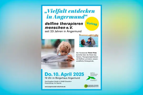 Vortrag am 10. April informiert über Therapie mit Delfinen und artgerechte Haltung