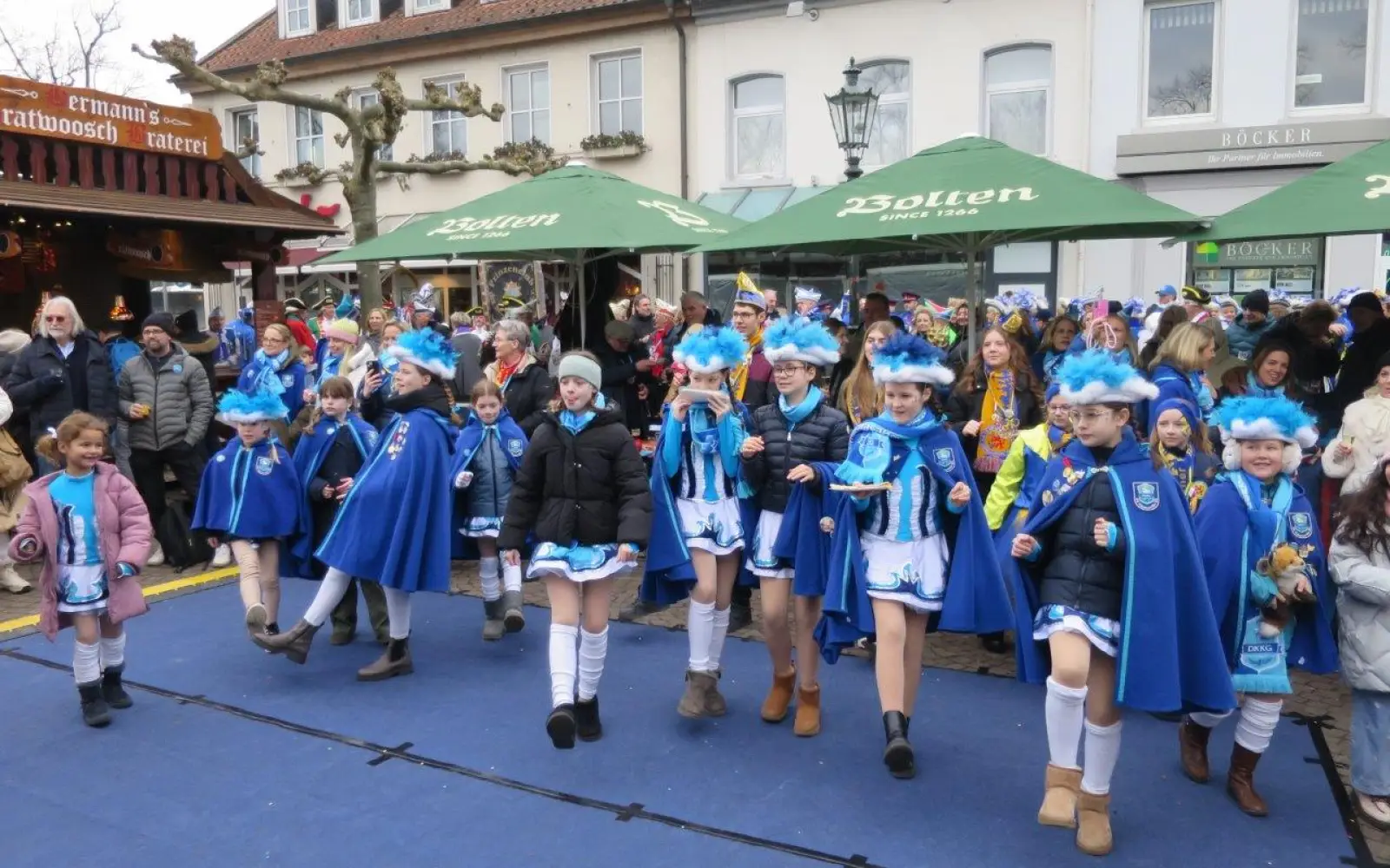 Kinder der Tanzgarde der Kaiserswerther Karnevalsgesellschaft (DKKG). Foto: hs
