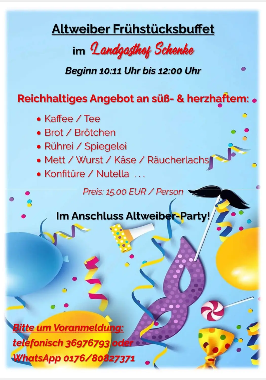 Altweiber Schenke 26