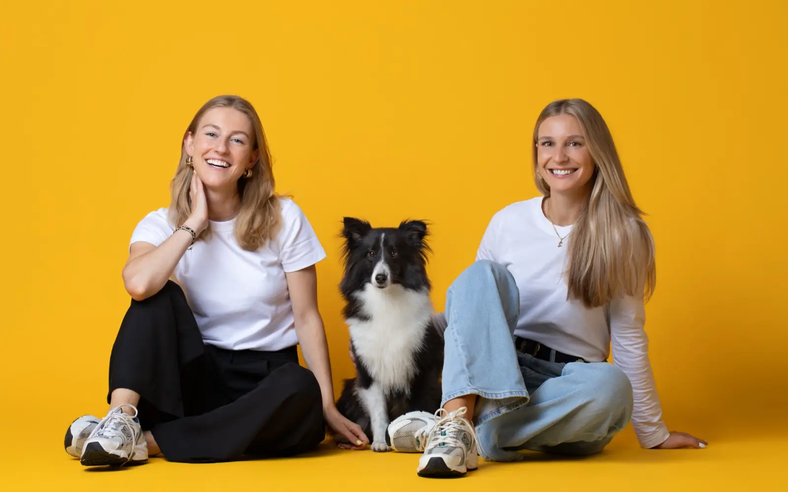 Nadja Chylla  und Lisa (von links) von Tasty Petfood setzen auf gesundes Frischfutter im Glas. Eine Idee, die ihre Wurzeln im Düsseldorfer Norden hat.