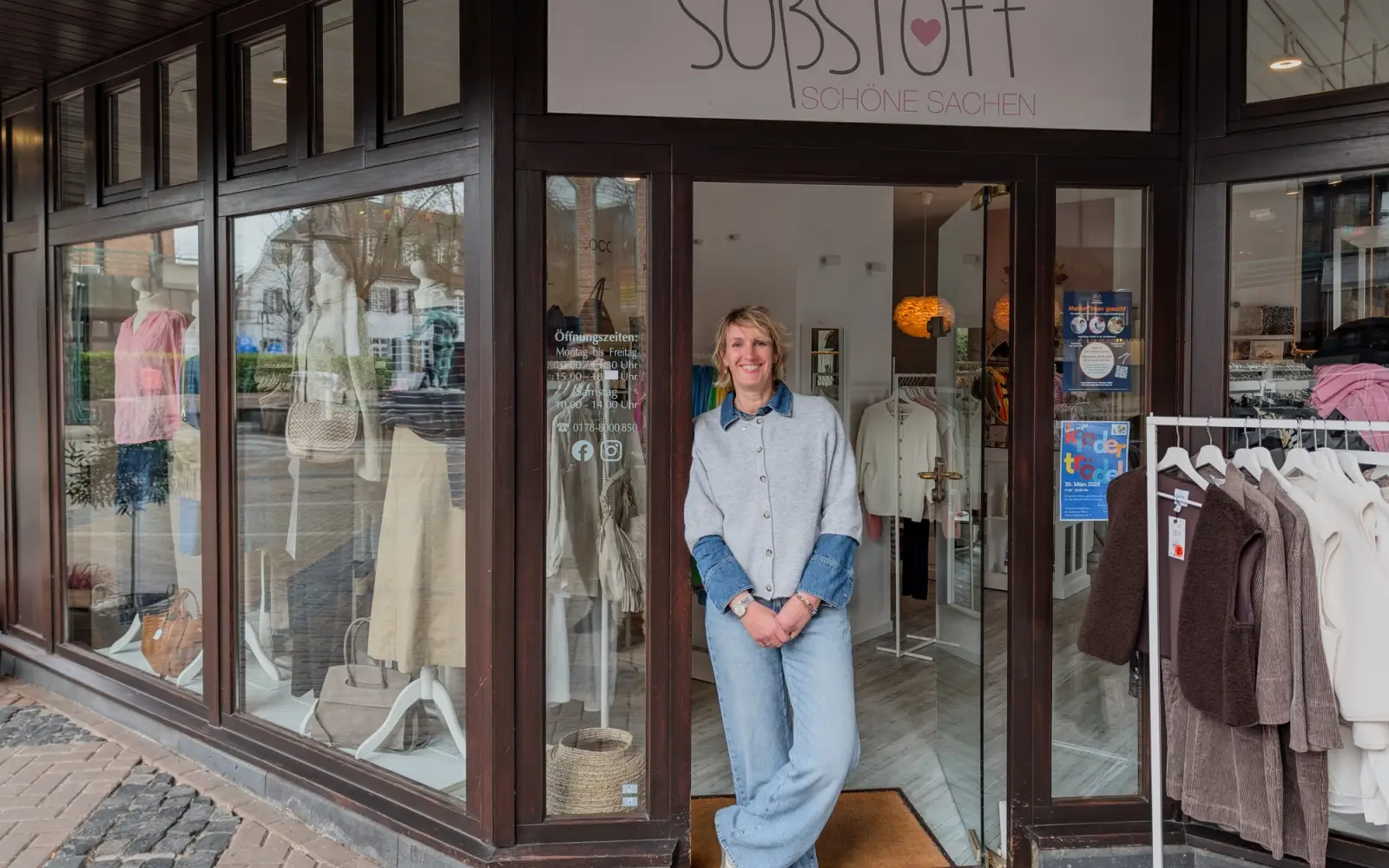 Tanja Herbrich freut sich auf die Zukunft als neue Inhaberin von Süßstoff – Schöne Sachen in Kaiserswerth. Foto: ah