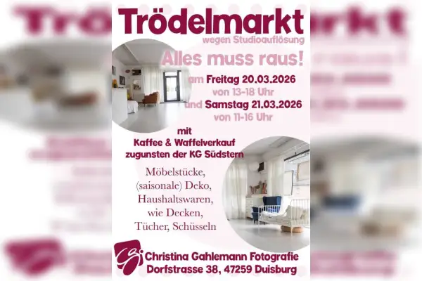 Trödelmarkt im Fotostudio in Serm