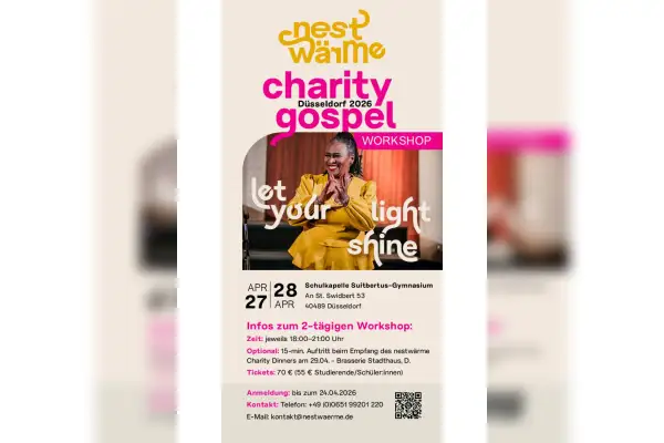 Charity-Gospel-Workshop: „Let Your Light Shine!“ mit Ingrid Arthur