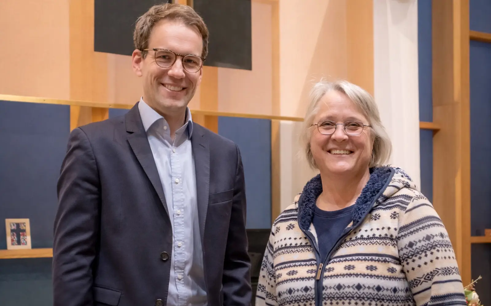 Dr. Tobias Kroll und Heike Lingnau leiten nun die Evangelischen Kirchengemeinde Trinitatis. Foto: Dirk Sawatzki
