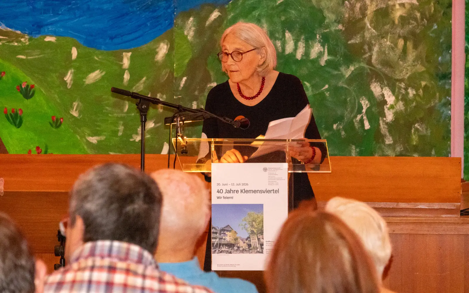 Kerstin Döhler vom Vorstand des Heimat- und Bürgervereins begrüßte die Gäste im Museum Kaiserswerth. Foto: ah