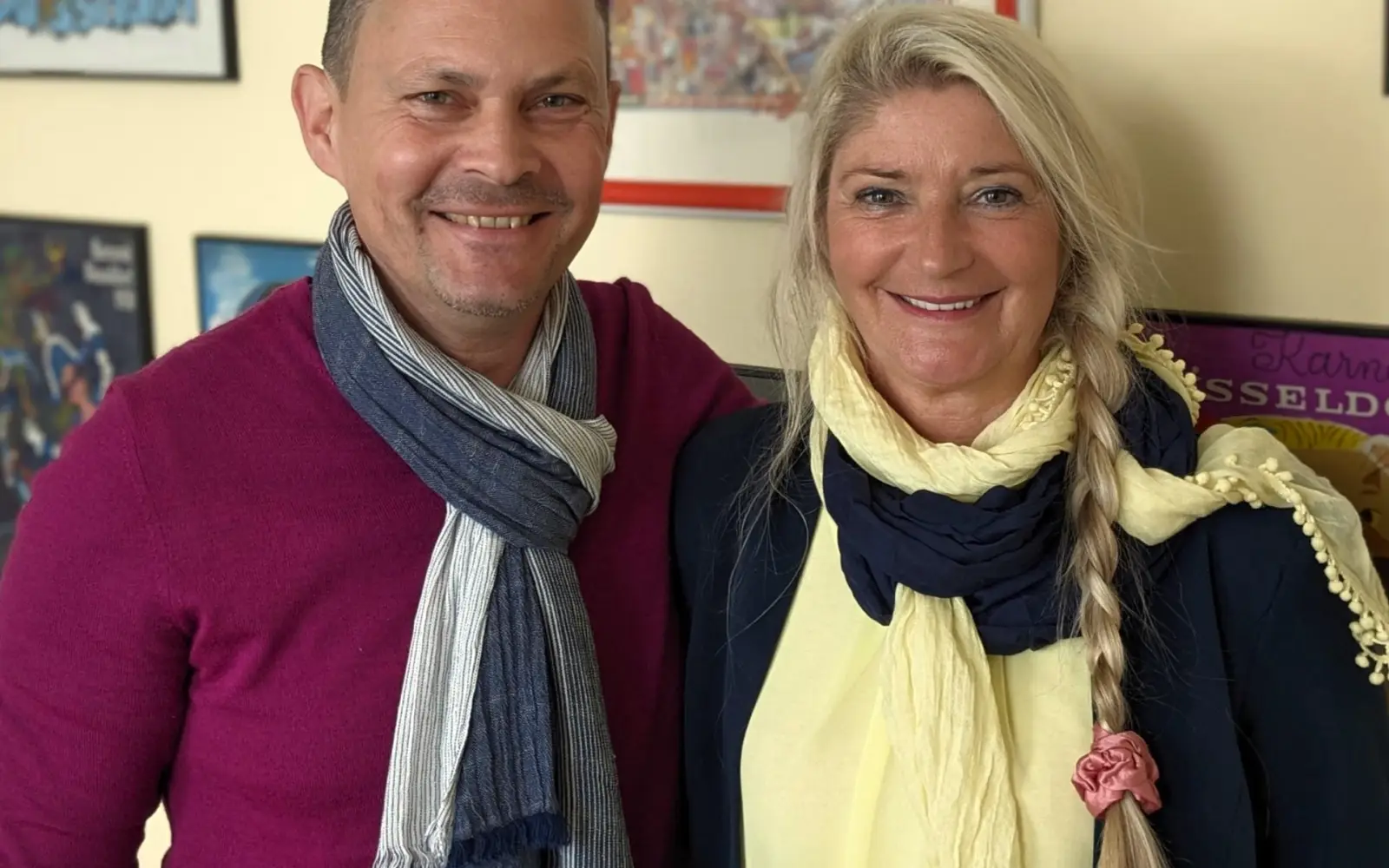 Christoph I. und Diana I. anlässlich ihrer Vorstellung zum neuen Prinzenpaar 2024/25 der KG „De 11 Pille“ in Angermund am 4. Mai im Haus des Karnevals in Düsseldorf. Foto: Tim A. Küsters