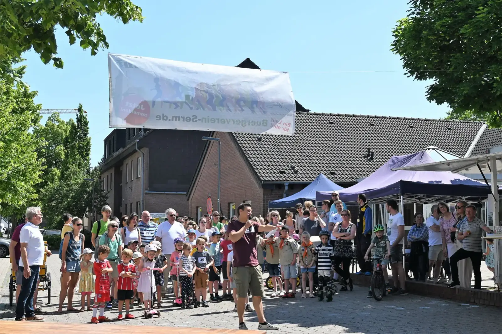 Der Zuspruch beim 1. Sermer Sponsorenlauf war groß, eine Wiederholung deshalb erwünscht. Archivfoto: sam