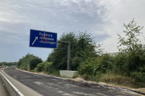 A59: Anschlussstelle Großenbaum/Huckingen noch bis Ende Oktober gesperrt