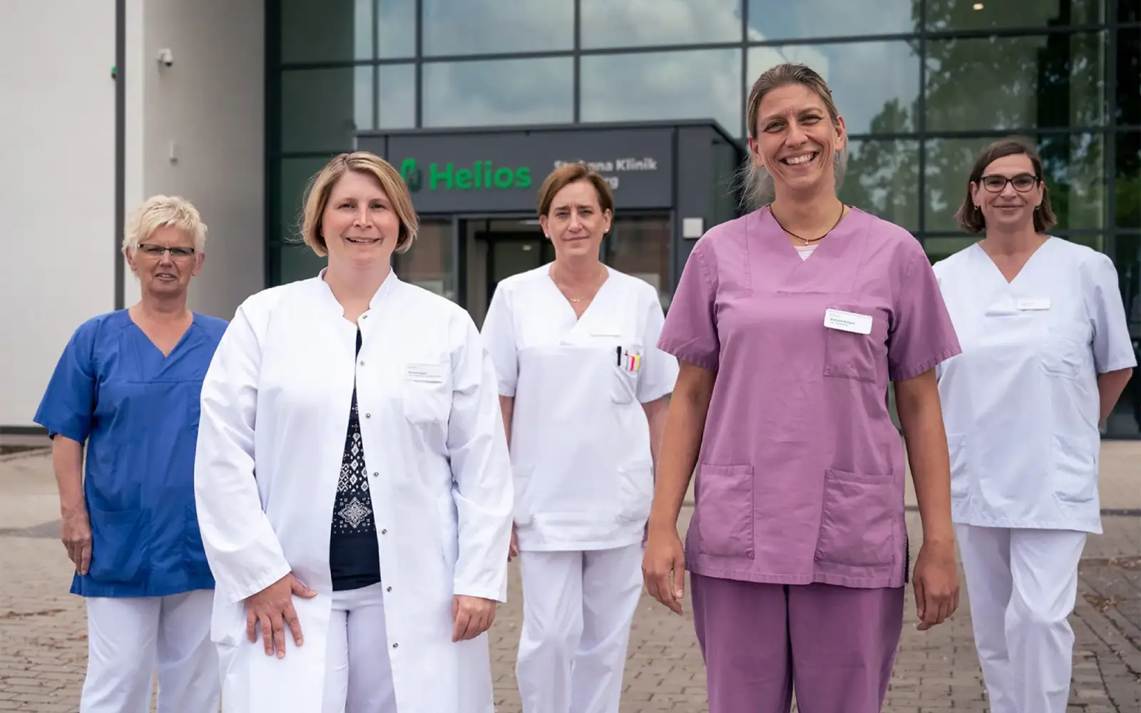 Das Team der Geburtshilfe informiert beim Storchentreff in Huckingen. Foto: Helios St. Anna Klinik