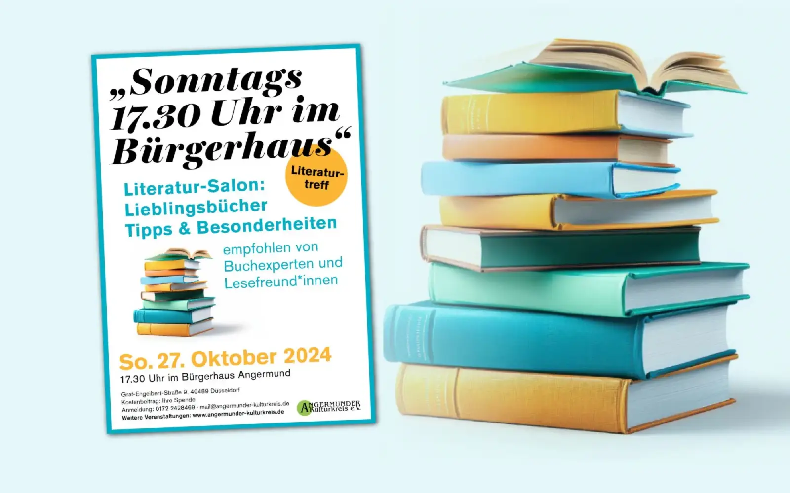 Literatur-Salon im Bürgerhaus: Buchclub und lokale Buchhändler stellen vor