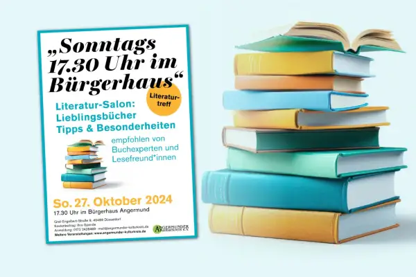 Literatur-Salon im Bürgerhaus: Buchclub und lokale Buchhändler stellen vor