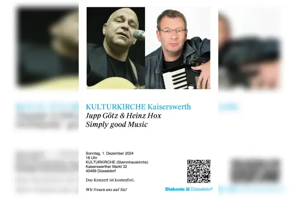 Jupp Götz und Heinz Hox in der Kulturkirche Kaiserswerth