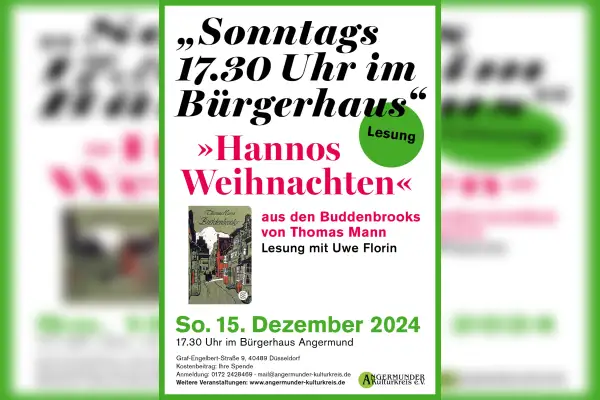 Lesung „Hannos Weihnachten“ mit Uwe Florin