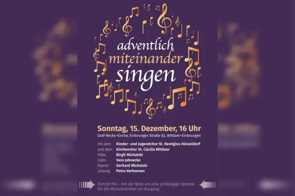 Adventskonzert in der Graf Recke Kirche lädt zum Mitsingen ein