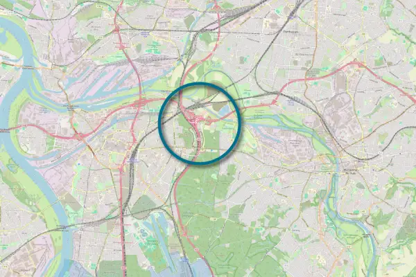 Vollsperrung der A40 am Kreuz Duisburg-Kaiserberg  Sperrung ab Freitagabend