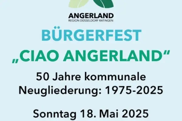Bürgerfest „Ciao Angerland – 50 Jahre kommunale Neugliederung“