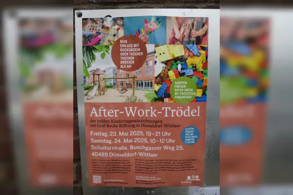 After-Work-Trödel zugunsten der Graf Recke Stiftung in Wittlaer
