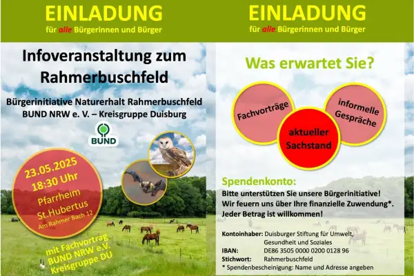 Infoveranstaltung Rahmerbuschfeld