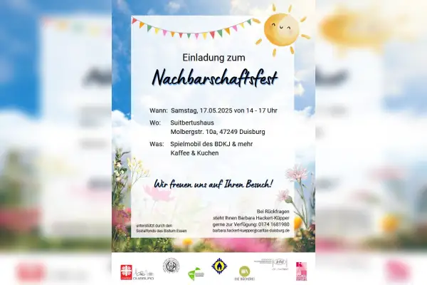 Nachbarschaftsfest im Suitbertushaus