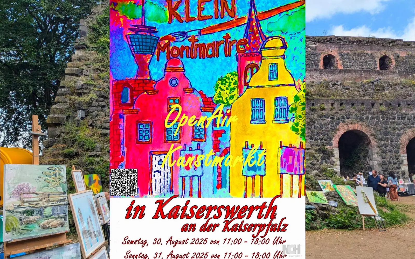 Beim Kunstmarkt Klein Montmartre in der Kaiserpfalz erwartet Besucher Kunst, Musik und Kulinarik.