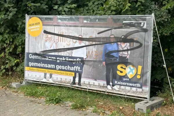 CDU verurteilt Vandalismus an Wahlplakaten in Düsseldorf-Nord