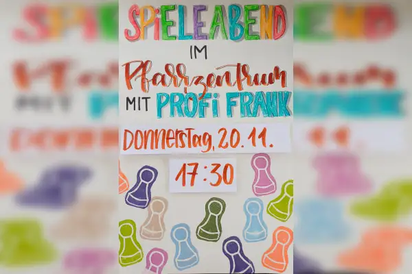 Spieleabend im Pfarrzentrum Serm