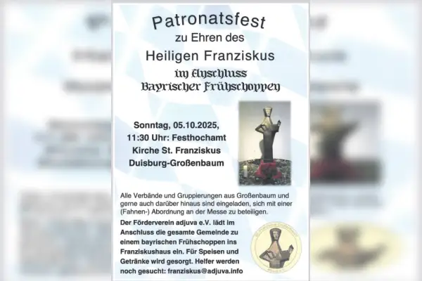Franziskusgemeinde feiert Patronatsfest mit Frühschoppen
