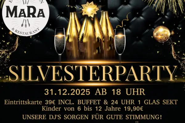 Silvesterparty in der Duisburger Eventlocation MARA