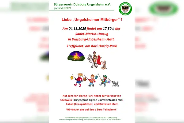 St. Martin-Umzug des Bürgervereins Duisburg Ungelsheim e.V.