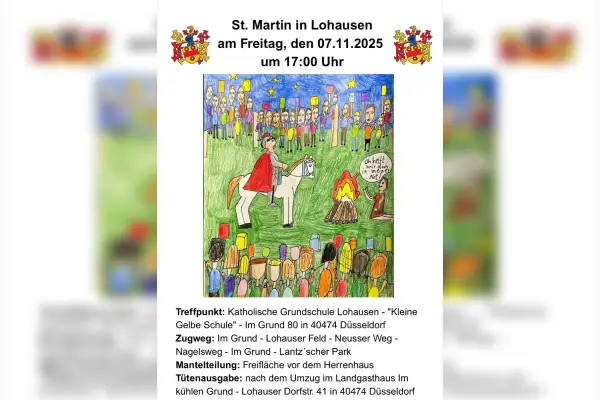 Großer Martinszug zieht wieder durch Lohausen