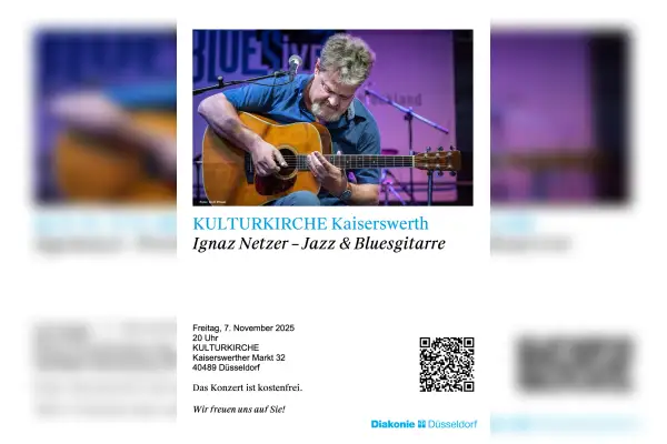 German Blues Award-Gewinner Ignaz Netzer gastiert in Kaiserswerth