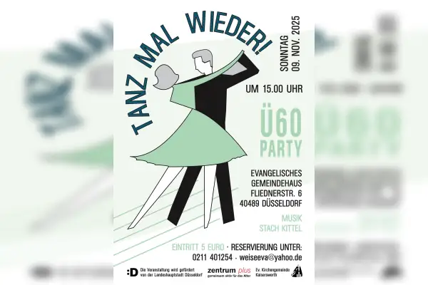 Ü 60 Party in Kaiserswerth: Tanzen und Klönen im Gemeindehaus