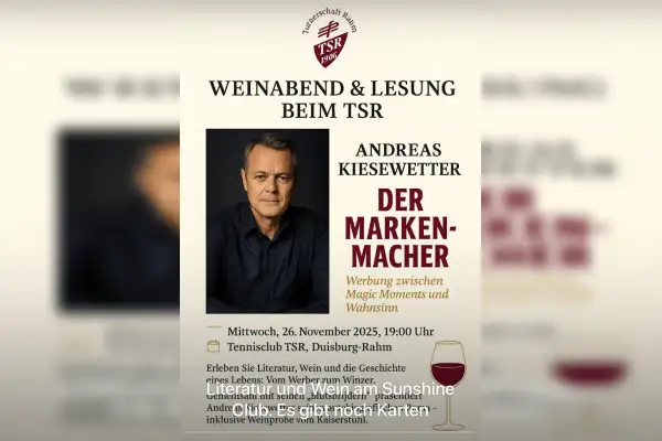 Weinabend & Lesung „Der Markenmacher“