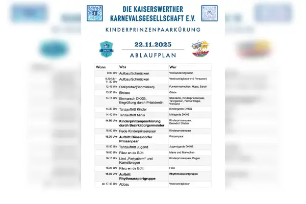 Kinderprinzenpaarkürung