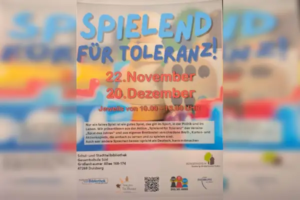 Gemeinsam spielen für Toleranz in Großenbaum