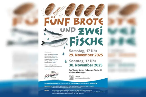 „Fünf Brote und zwei Fische“ als modernes Musical in der Graf Recke Kirche