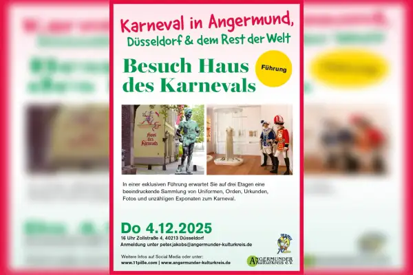 Exklusive Führung durch das Haus des Karnevals