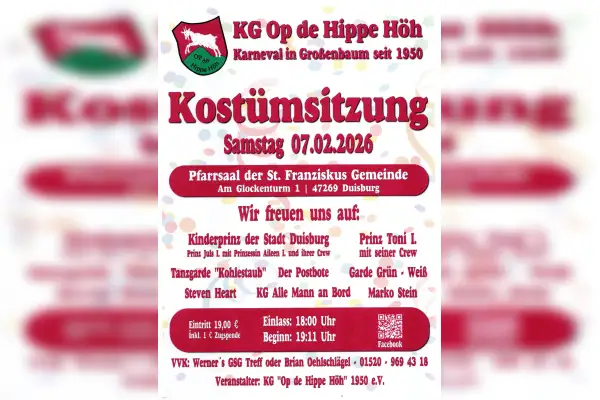 Kostümsitzung der KG Op de Hippe Höh