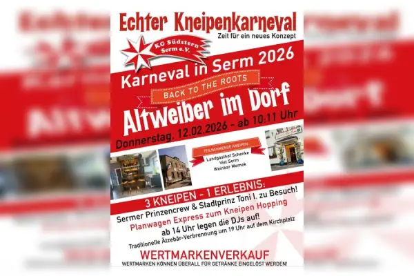 Altweiber im Dorf – Kneipenkarneval in Serm