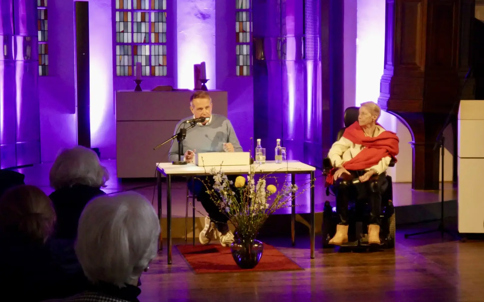 Heiner Reiners las aus der Biografie von Hildegunde Scholz vor. Foto: privat