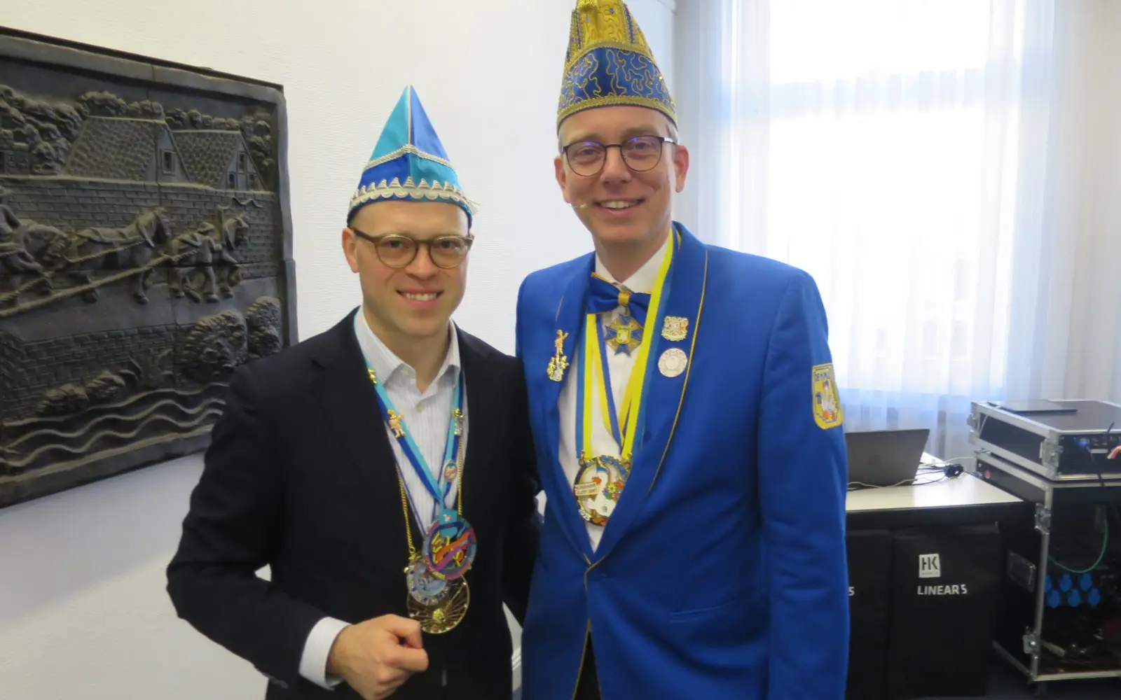 Bezirksbürgermeister Benedict Stieber und Tim A. Küsters. Foto: hs