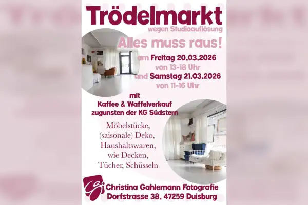 Fotostudio-Trödelmarkt in Serm: Schätze entdecken und Gutes tun!